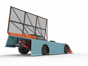 Super Dirt Late model with side wing while turning Scale 1 to 25 Model Cetak 3D