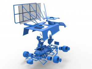 Super Dirt Late model with side wing while turning Scale 1 to 25 Model Cetak 3D