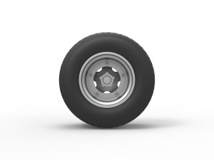 Wheel of Vintage Dirt race car V1 Scale 1 to 25 Modello di stampa 3D