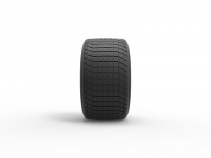 Wheel of Vintage Dirt race car V2 Scale 1 to 25 3D 打印模型