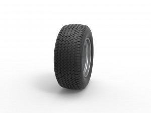 Front Wheel of Northeast Dirt Modified stock car Scale 1 to 25 Modello di stampa 3D