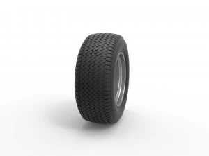 Front Wheel of Northeast Dirt Modified stock car Scale 1 to 25 3D Print Model
