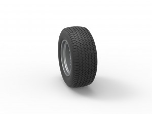 Front Wheel of Northeast Dirt Modified stock car Scale 1 to 25 Modello di stampa 3D