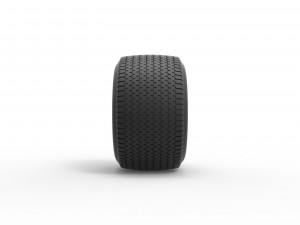 Rear Wheel of Northeast Dirt Modified stock car Scale 1 to 25 Modelo de Impressão 3D