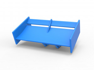 Wing of Supermodified front engine race car Scale 1 to 25 Modelo de impresión 3D