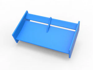 Wing of Supermodified front engine race car Scale 1 to 25 3D Print Model