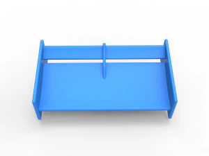 Wing of Supermodified front engine race car Scale 1 to 25 3D Print Model