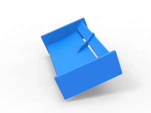 Wing of Supermodified front engine race car Scale 1 to 25 3D Print Model