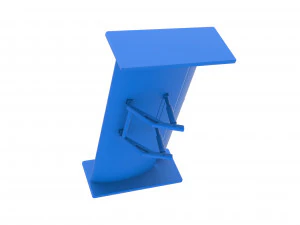 Wing of Supermodified front engine race car Scale 1 to 25 3D Print Model