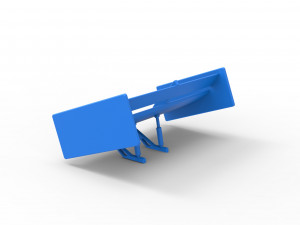 Wing of Supermodified front engine race car Scale 1 to 25 Model Cetak 3D