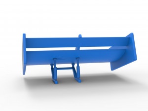 Wing of Supermodified front engine race car Scale 1 to 25 Model Cetak 3D