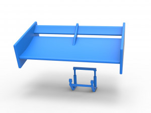Wing of Supermodified front engine race car Scale 1 to 25 Model Cetak 3D