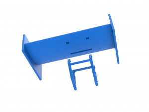 Wing of Supermodified front engine race car Scale 1 to 25 Model Cetak 3D