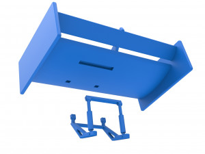 Wing of Supermodified front engine race car Scale 1 to 25 Model Cetak 3D