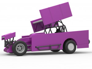 Northeast Outlaw Dirt Modified stock car V2 Scale 1 to 25 Model do druku 3D