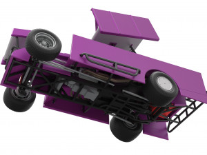Northeast Outlaw Dirt Modified stock car V2 Scale 1 to 25 Model do druku 3D