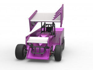 Northeast Outlaw Dirt Modified stock car V2 Scale 1 to 25 Model do druku 3D