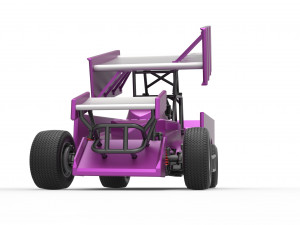 Northeast Outlaw Dirt Modified stock car V2 Scale 1 to 25 Model do druku 3D