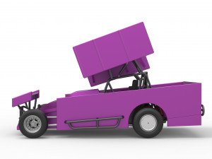 Northeast Outlaw Dirt Modified stock car V2 Scale 1 to 25 Model do druku 3D