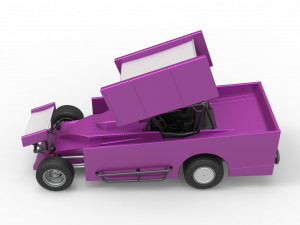 Northeast Outlaw Dirt Modified stock car V2 Scale 1 to 25 Model do druku 3D