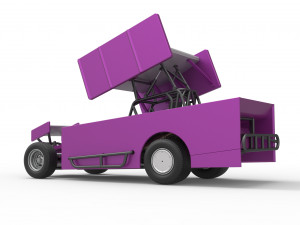 Northeast Outlaw Dirt Modified stock car V2 Scale 1 to 25 Model do druku 3D