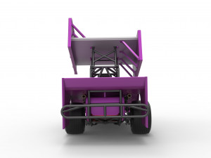Northeast Outlaw Dirt Modified stock car V2 Scale 1 to 25 Model do druku 3D
