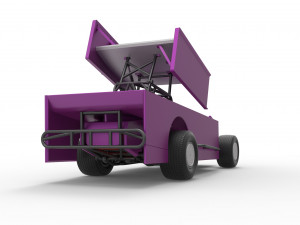 Northeast Outlaw Dirt Modified stock car V2 Scale 1 to 25 Model do druku 3D