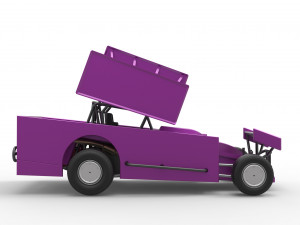 Northeast Outlaw Dirt Modified stock car V2 Scale 1 to 25 Model do druku 3D