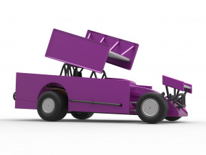 Northeast Outlaw Dirt Modified stock car V2 Scale 1 to 25 Model do druku 3D