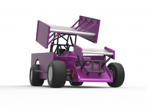Northeast Outlaw Dirt Modified stock car V2 Scale 1 to 25 Model do druku 3D