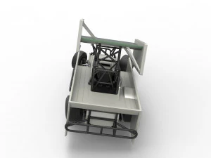 Northeast Outlaw Dirt Modified stock car V2 while turning Scale 1 to 25 3D Print Model