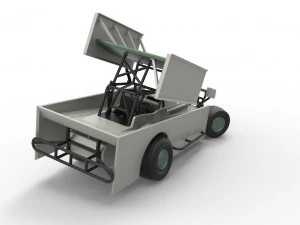 Northeast Outlaw Dirt Modified stock car V2 while turning Scale 1 to 25 3D Print Model