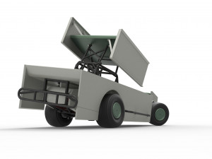 Northeast Outlaw Dirt Modified stock car V2 while turning Scale 1 to 25 3D printmodel