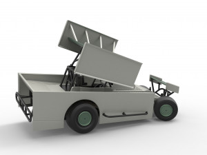 Northeast Outlaw Dirt Modified stock car V2 while turning Scale 1 to 25 3D printmodel