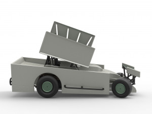 Northeast Outlaw Dirt Modified stock car V2 while turning Scale 1 to 25 3D printmodel