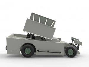 Northeast Outlaw Dirt Modified stock car V2 while turning Scale 1 to 25 3D Print Model