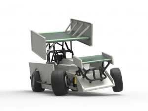 Northeast Outlaw Dirt Modified stock car V2 while turning Scale 1 to 25 3D Print Model