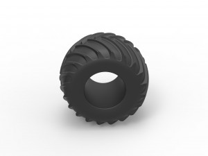 Monster Jam tire 32 Scale 1 to 25 Model do druku 3D