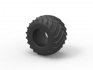 Monster Jam tire 32 Scale 1 to 25 Model do druku 3D