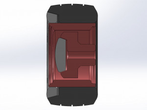 Wide Whitewall Wheel of Hot rod Scale 1 to 25 3D-printmodel