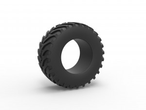 Tractor tire 28 Scale 1 to 25 Model do druku 3D