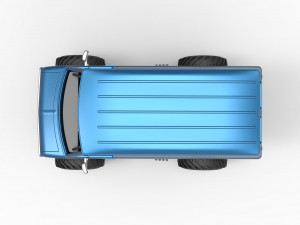 Monster Truck Van Version 2 Scale 1 to 25 3D Print Model