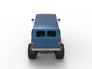 Monster Truck Van Version 2 Scale 1 to 25 3D Print Model