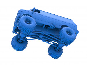 Monster Truck Van Version 2 Scale 1 to 25 3D Print Model