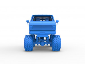 Monster Truck Van Version 2 Scale 1 to 25 3D Print Model