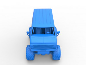 Monster Truck Van Version 2 Scale 1 to 25 3D Print Model