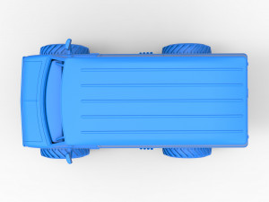 Monster Truck Van Version 2 Scale 1 to 25 3D Print Model