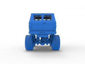 Monster Truck Van Version 2 Scale 1 to 25 3D Print Model