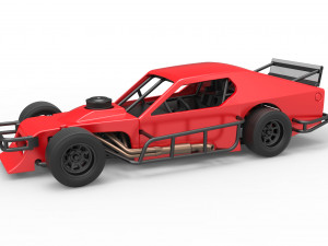 Asphalt Modified stock car Version 2 Scale 1 to 25 3D-printmodel