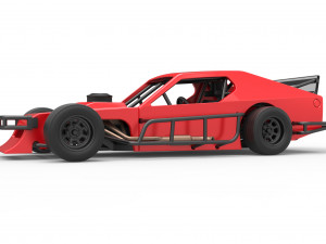 Asphalt Modified stock car Version 2 Scale 1 to 25 Model do druku 3D